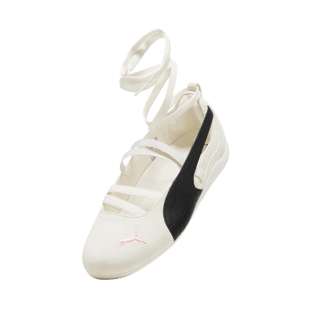 👟PUMA Speedcat Ballet X ROSÉ聯名款芭蕾舞鞋 米白黑色｜黑色｜米白色｜麂皮｜皮革｜刺繡｜休閒-細節圖8