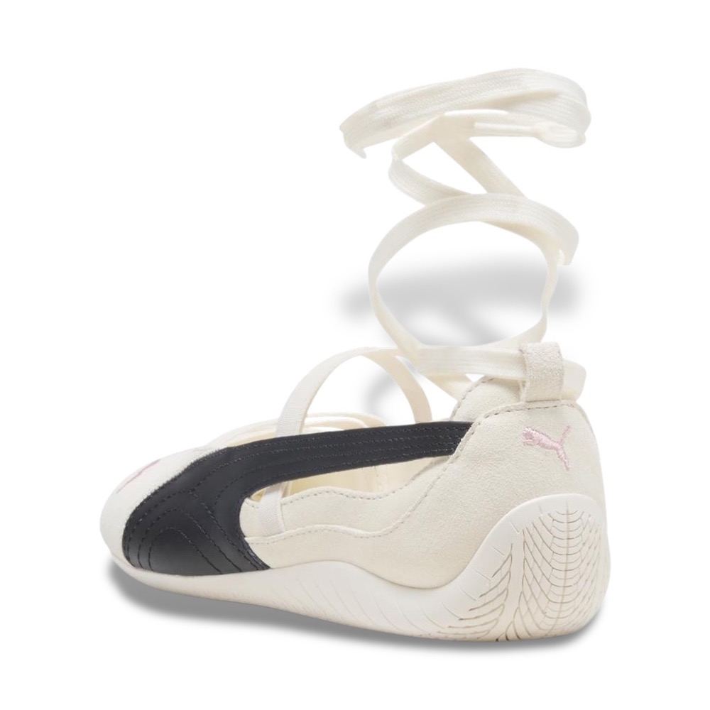👟PUMA Speedcat Ballet X ROSÉ聯名款芭蕾舞鞋 米白黑色｜黑色｜米白色｜麂皮｜皮革｜刺繡｜休閒-細節圖10