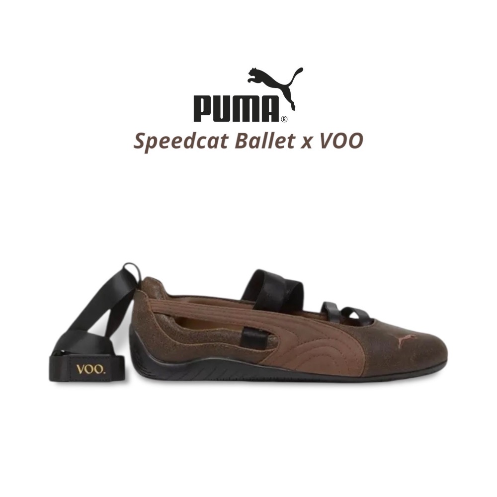 👟PUMA Speedcat Ballet x VOO聯名款休閒鞋 深可可棕色｜可可色｜深棕色｜摩卡色｜皮革｜麂皮｜裂-細節圖8
