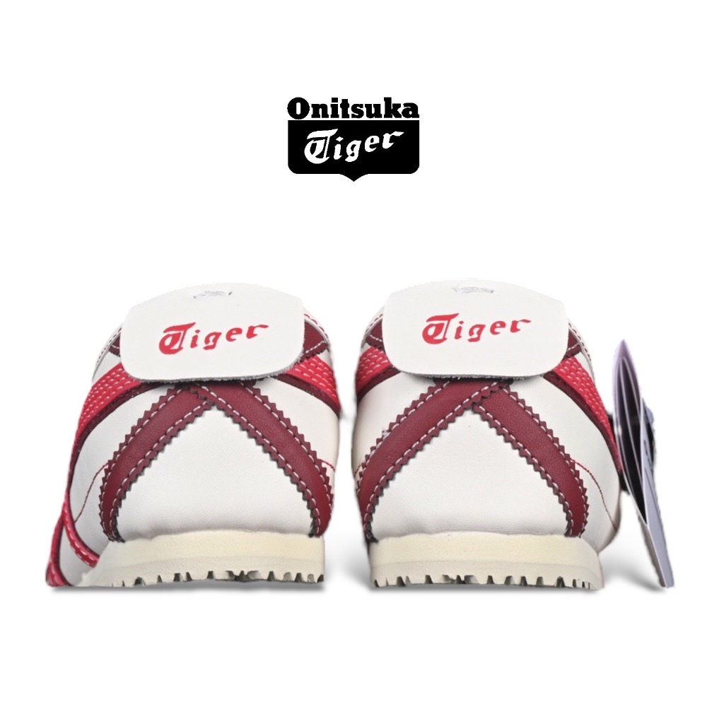 👟Onitsuka Tiger 鬼塚虎MEXICO66系列2025🐍蛇年限定款式｜運動鞋｜紅白｜白紅｜雙色鞋帶｜米底-細節圖8