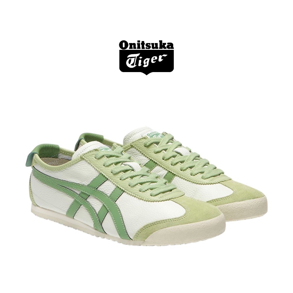 👟Onitsuka Tiger 鬼塚虎MEXICO66系列平底運動鞋｜嫩葉綠｜薄荷綠｜米白底綠色線條｜通風綠｜銅綠｜白-細節圖5
