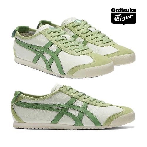 👟Onitsuka Tiger 鬼塚虎MEXICO66系列平底運動鞋｜嫩葉綠｜薄荷綠｜米白底綠色線條｜通風綠｜銅綠｜白-細節圖8