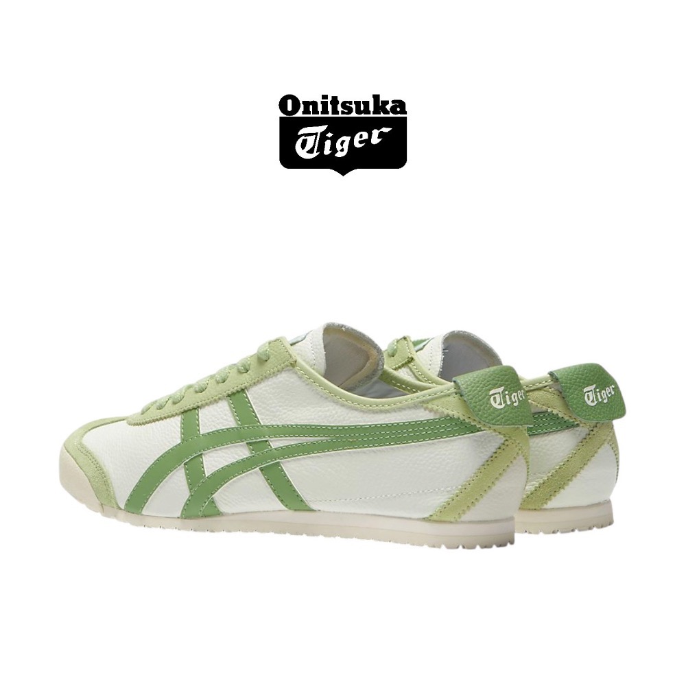 👟Onitsuka Tiger 鬼塚虎MEXICO66系列平底運動鞋｜嫩葉綠｜薄荷綠｜米白底綠色線條｜通風綠｜銅綠｜白-細節圖9