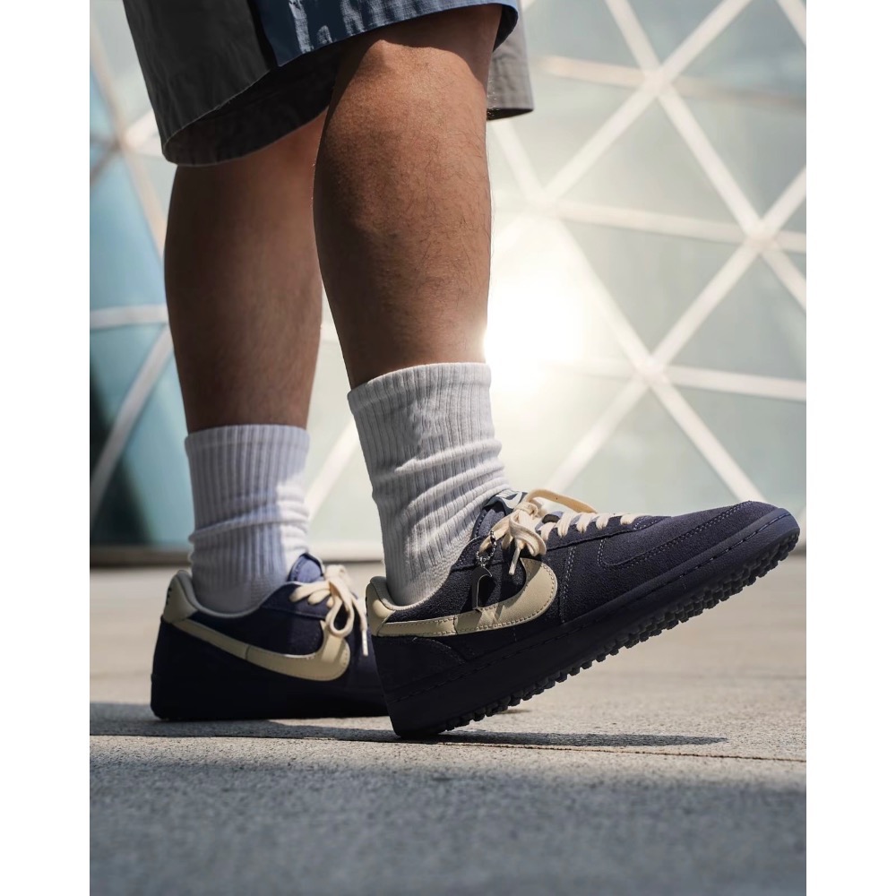 👟Nike Field General ＂Blue Suede＂薄底運動鞋｜足球鞋｜慢跑鞋｜絨面革｜芬藍｜午夜海軍藍｜-細節圖6