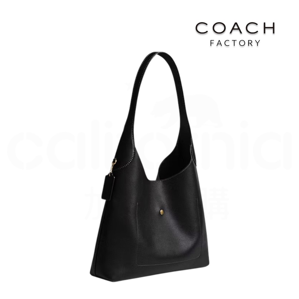 👜Coach BROOKLYN 34 單肩手袋｜單肩包｜手提包｜黑色｜皮革｜Coach Factory ｜工廠店｜女款-細節圖2