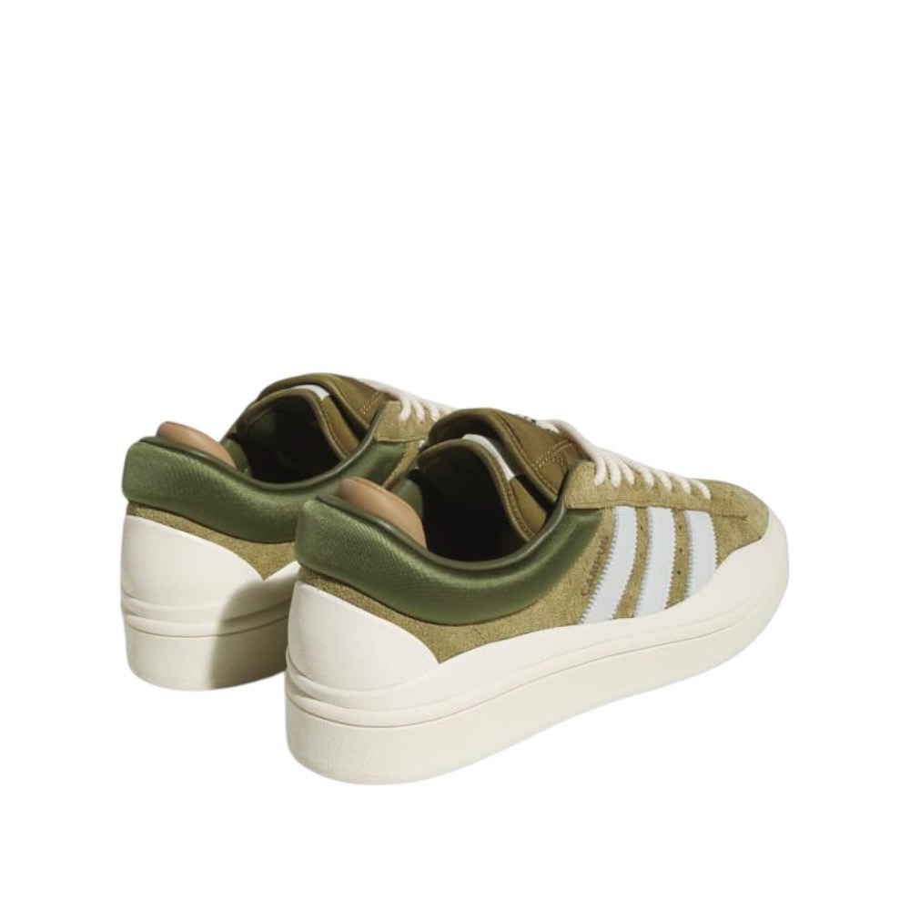👟adidas Campus X Bad Bunny 聯名款運動休閒鞋｜綠白色｜芥末綠｜野苔綠｜橄欖綠｜綠色｜白色｜白-細節圖8
