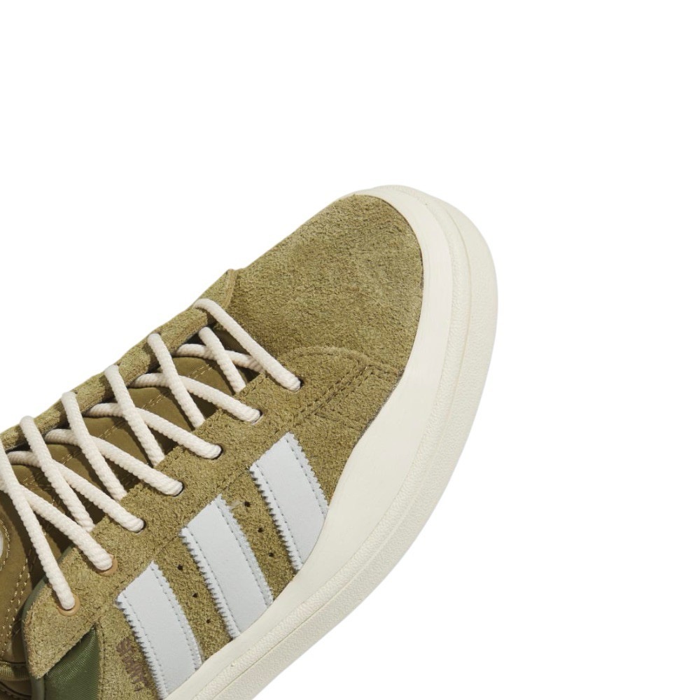 👟adidas Campus X Bad Bunny 聯名款運動休閒鞋｜綠白色｜芥末綠｜野苔綠｜橄欖綠｜綠色｜白色｜白-細節圖11