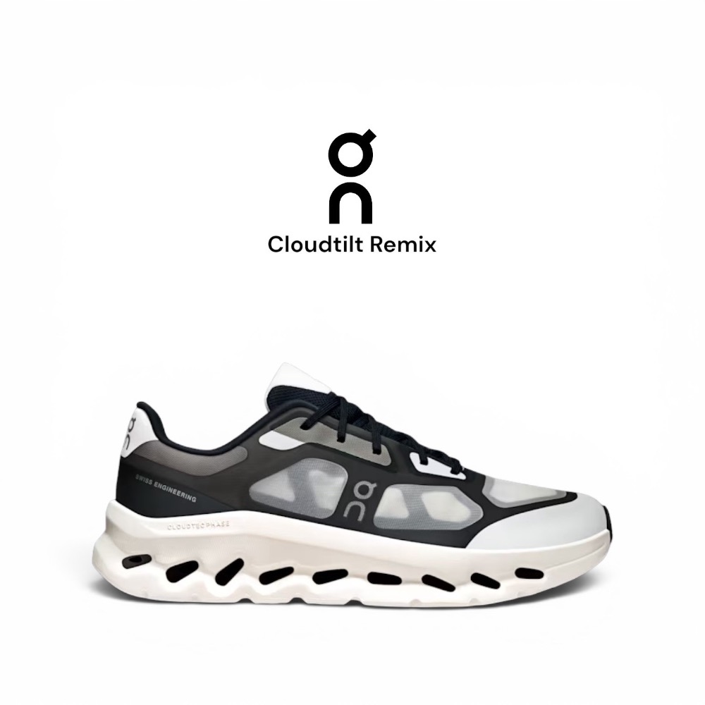 👟On昂跑Cloudtilt Remix 運動鞋｜跑步鞋｜運動鞋｜休閒鞋｜緩衝減震｜黑白色｜黑色｜象牙白｜網布｜昂跑｜-細節圖8