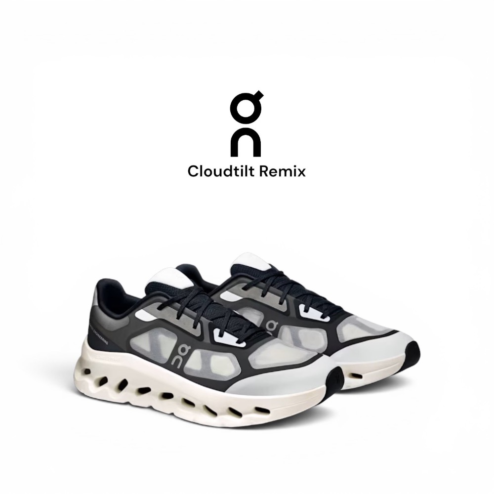 👟On昂跑Cloudtilt Remix 運動鞋｜跑步鞋｜運動鞋｜休閒鞋｜緩衝減震｜黑白色｜黑色｜象牙白｜網布｜昂跑｜-細節圖10