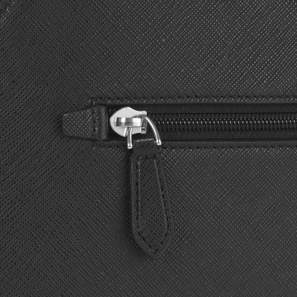 👜MONTBLANC萬寶龍 大號 SARTORIAL 皮革三隔層背包｜牛皮｜黑色｜防刮材質｜後背包-細節圖8