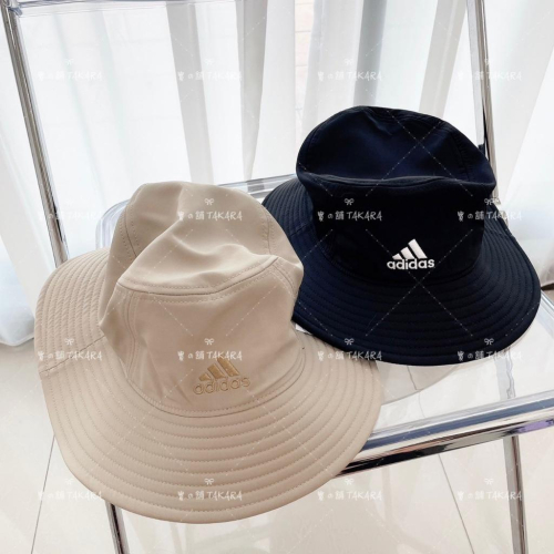 [寶の舖TAKARA] 漁夫帽 Adidas 愛迪達 遮陽帽 logo標 正品 男女通用 帽子 單一尺寸 明星同款 鴨舌