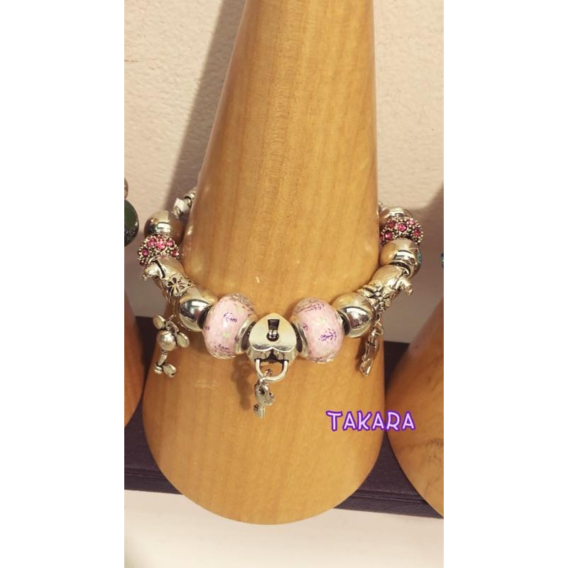 潘朵拉風格串珠手鍊 全新 串珠手鍊 潘朵拉激似款 串珠手環 百搭手鏈 潘朵拉Style 簡約甜美-細節圖3