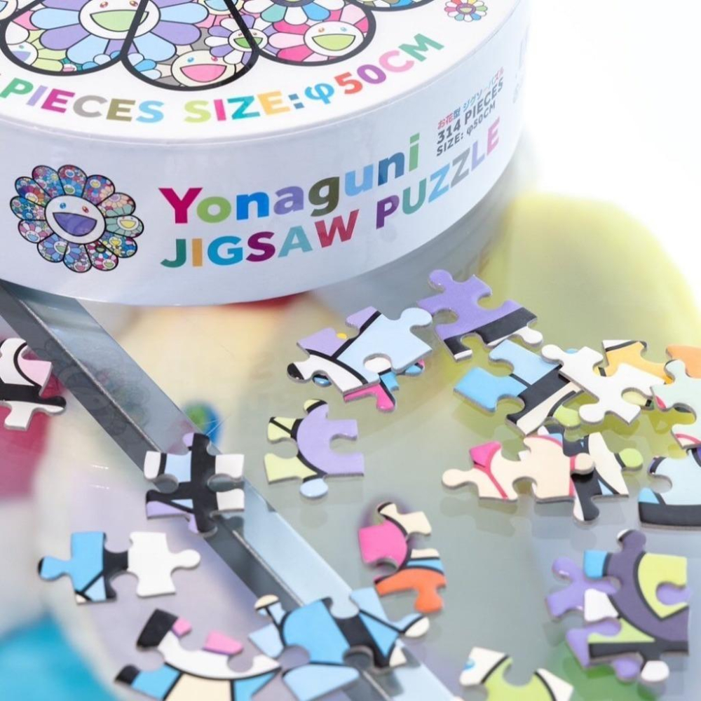 花朵拼圖 村上隆 拼圖 村上隆拼圖 村上隆周邊 SKULLS & FLOWERS 骷髏 藍色彩色-細節圖6