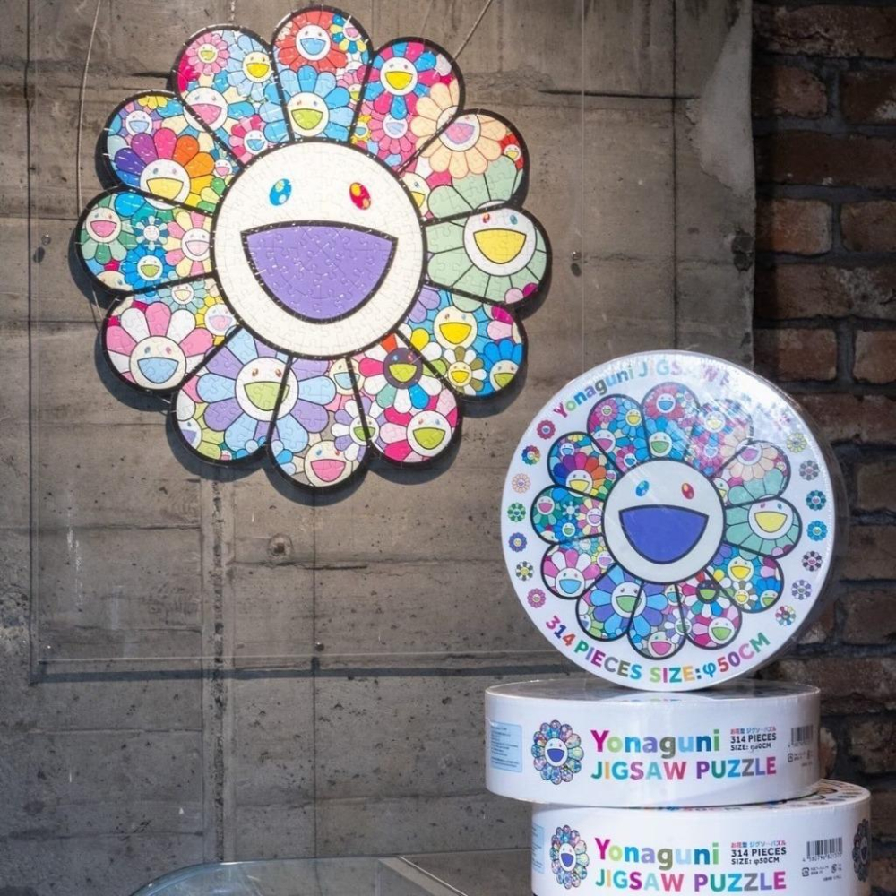 花朵拼圖 村上隆 拼圖 村上隆拼圖 村上隆周邊 SKULLS & FLOWERS 骷髏 藍色彩色-細節圖8