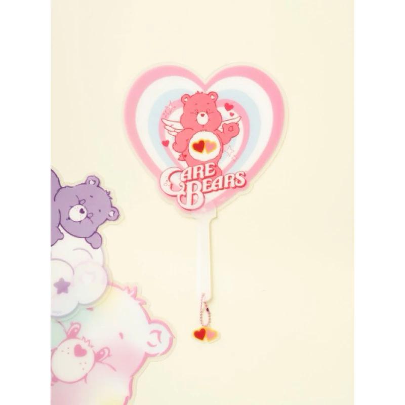 扇子 手拿扇 彩虹熊 愛心熊 造型 夏天 現貨 韓國 大創 Care Bears 便攜隨身 小扇-細節圖3