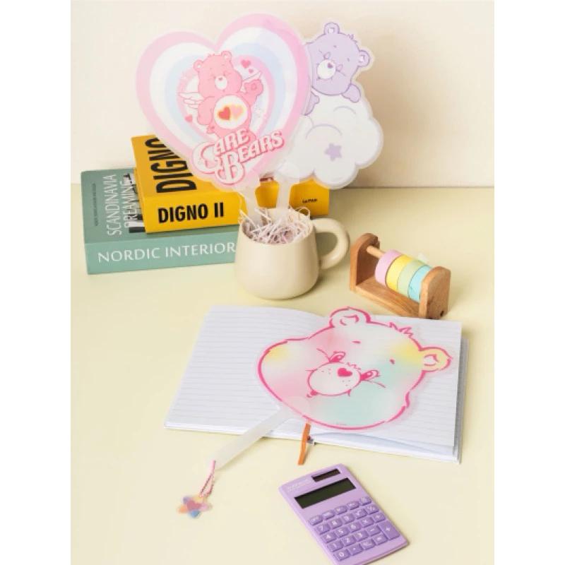 扇子 手拿扇 彩虹熊 愛心熊 造型 夏天 現貨 韓國 大創 Care Bears 便攜隨身 小扇-細節圖4