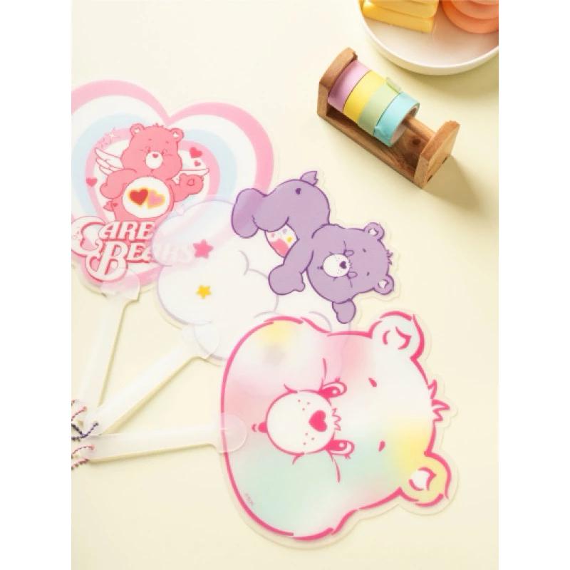 扇子 手拿扇 彩虹熊 愛心熊 造型 夏天 現貨 韓國 大創 Care Bears 便攜隨身 小扇-細節圖5