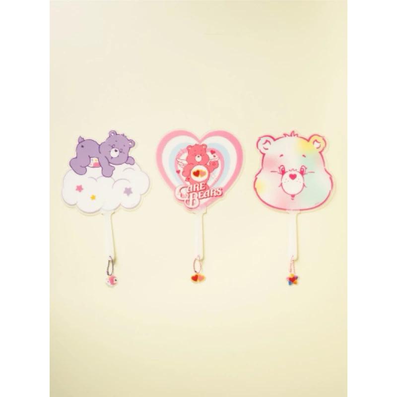 扇子 手拿扇 彩虹熊 愛心熊 造型 夏天 現貨 韓國 大創 Care Bears 便攜隨身 小扇-細節圖7