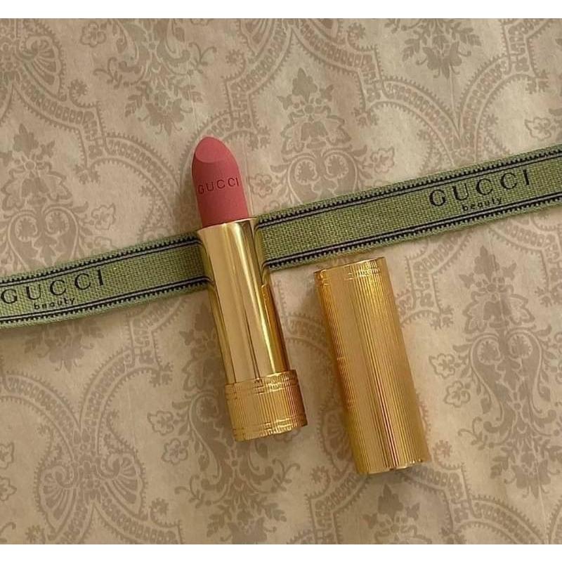 金管霧面絲絨唇膏 GUCCI 3.5g #208 霧面絲絨唇膏 唇膏 金管 金管唇膏 霧面唇膏-細節圖2