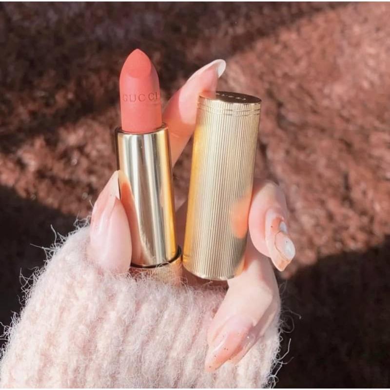 金管霧面絲絨唇膏 GUCCI 3.5g #208 霧面絲絨唇膏 唇膏 金管 金管唇膏 霧面唇膏-細節圖3