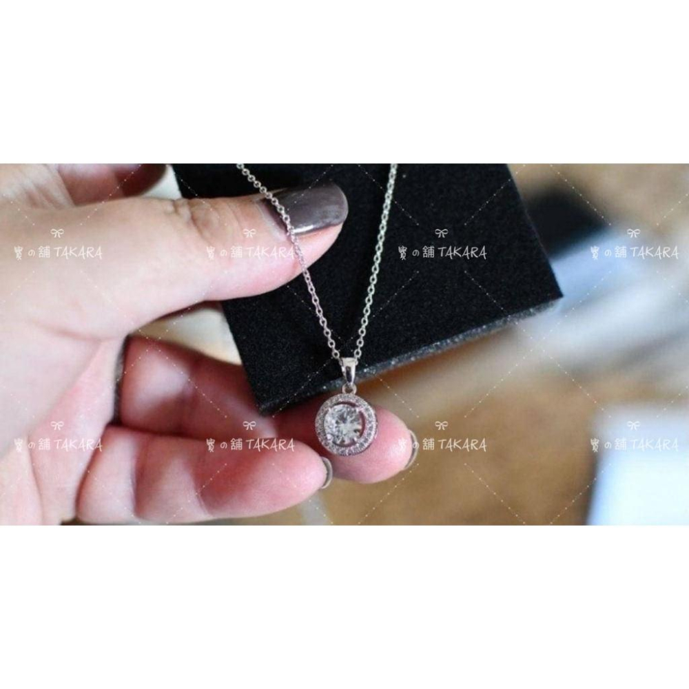 CZ鑽項鍊 Cate&Chloe 18K鍍白金超美CZ鑽項鍊 18K鍍白金項鍊 項鍊 CZ鑽-細節圖5