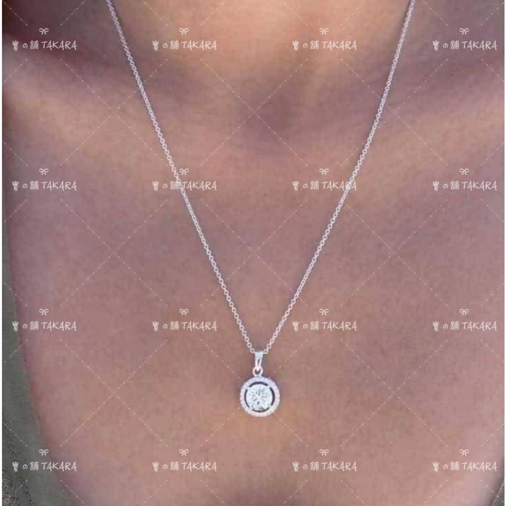 CZ鑽項鍊 Cate&Chloe 18K鍍白金超美CZ鑽項鍊 18K鍍白金項鍊 項鍊 CZ鑽-細節圖6