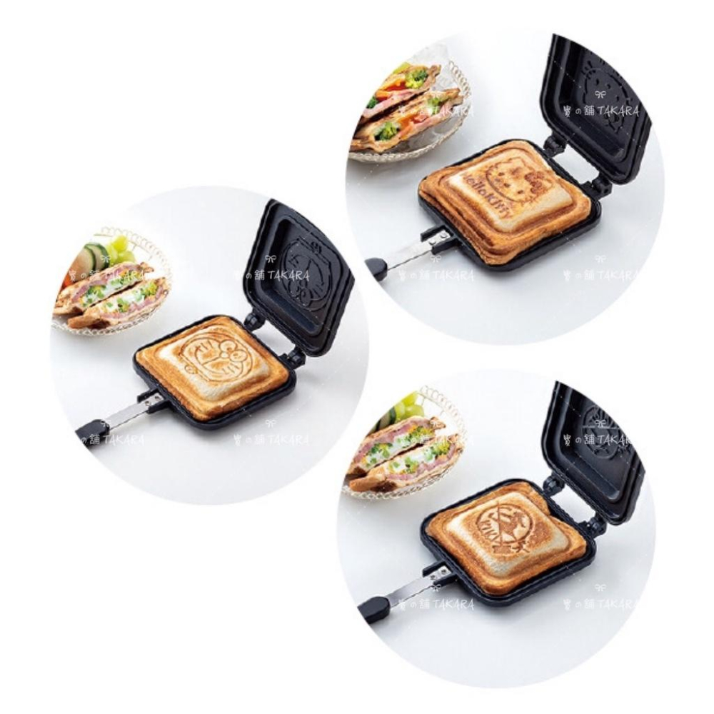 熱壓吐司烤盤 skater 烤盤 熱壓土司烤盤 雙面烤盤壓模 熱壓土司夾 熱壓三明治 直火用-細節圖2