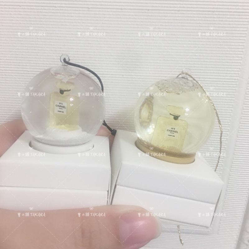 水晶球吊飾 CHANEL 滿額贈禮 水晶球 雪花球 吊飾 收藏 限量版迷你五號 車內掛飾 附盒-細節圖2