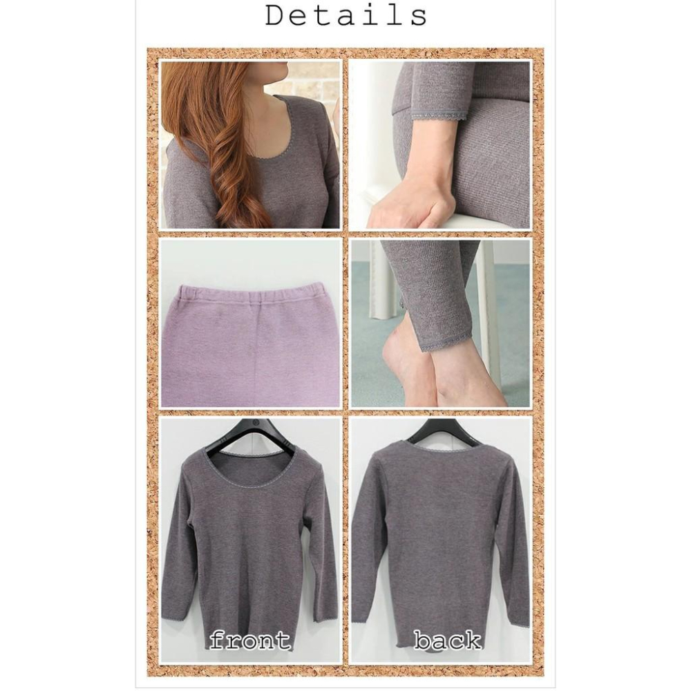 發熱衣 衛生衣 保暖衣 日製 寒流首選 防寒保暖 Healthya 肌極 保暖 8分袖 發熱褲-細節圖9