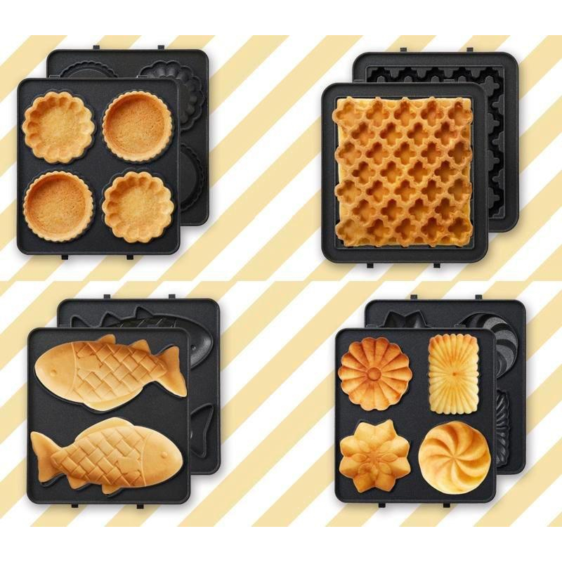 [寶の舖TAKARA] 熱壓三明治鬆餅機 BRUNO 熱壓三明治 鬆餅機 烤盤 BOE043-RD 點心機 三明治機-細節圖8