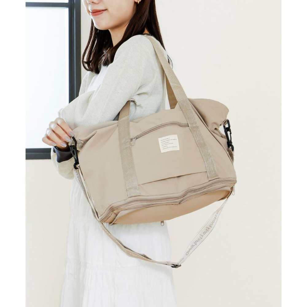 行李收納袋 3COINS 可收納旅行袋 多功能收納袋 收納背帶 收納提袋 日本收納袋 可折疊旅行  輕便好攜 出門必備-細節圖3