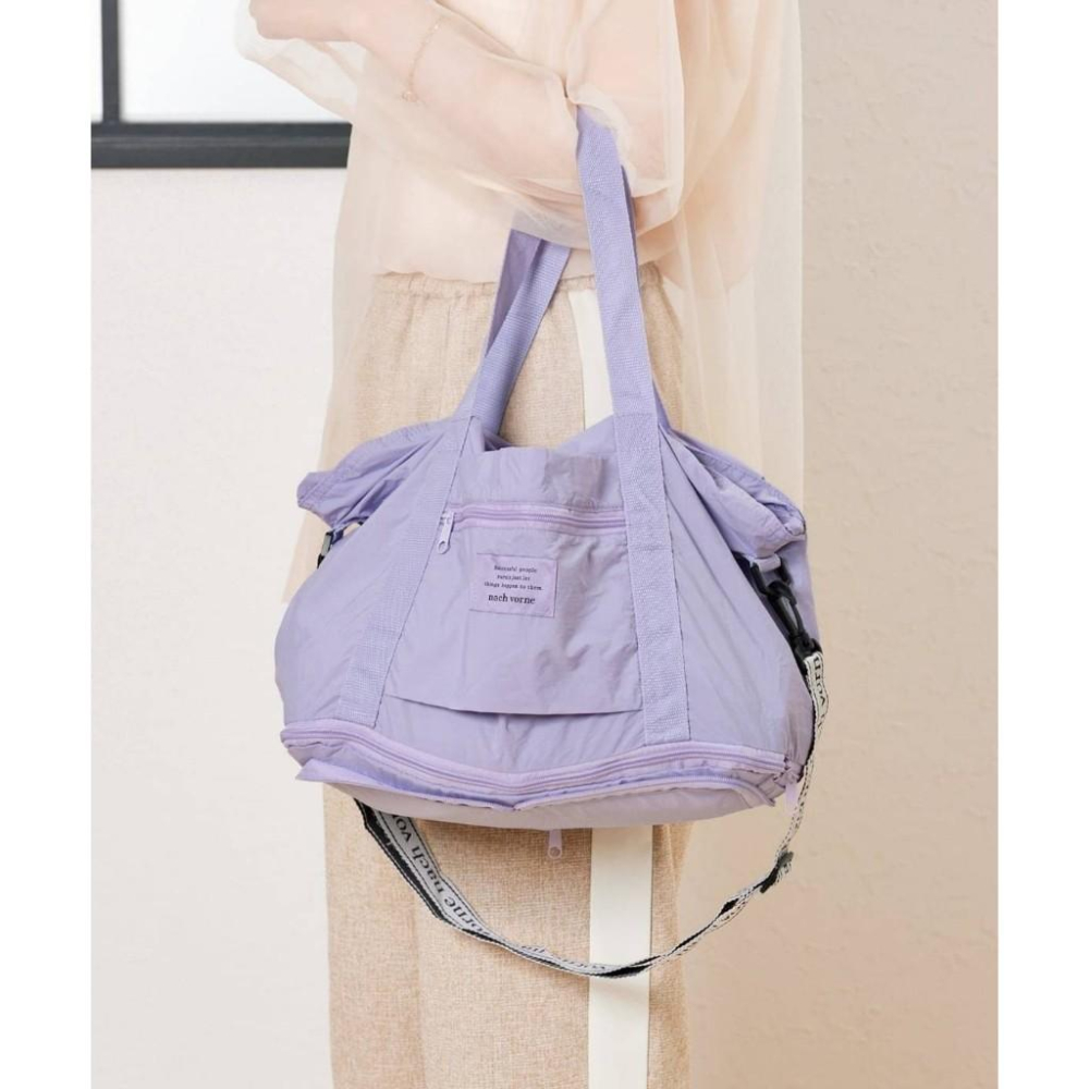 行李收納袋 3COINS 可收納旅行袋 多功能收納袋 收納背帶 收納提袋 日本收納袋 可折疊旅行  輕便好攜 出門必備-細節圖9