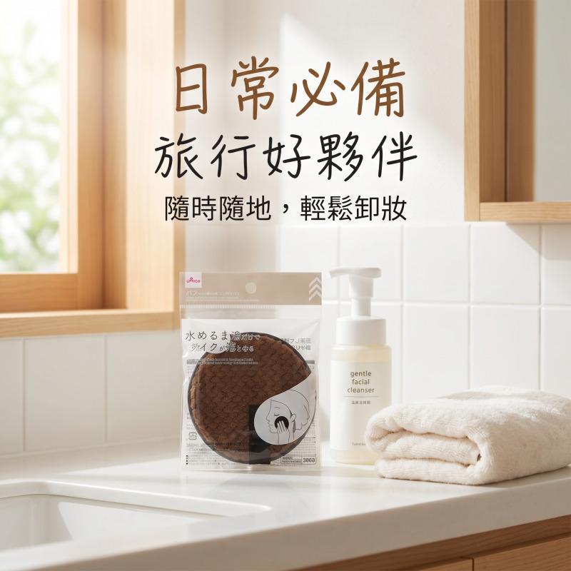大創 DAISO 清水 卸妝粉撲 卸妝棉｜纖維 卸妝布 溫和不傷膚 台灣現貨-細節圖5
