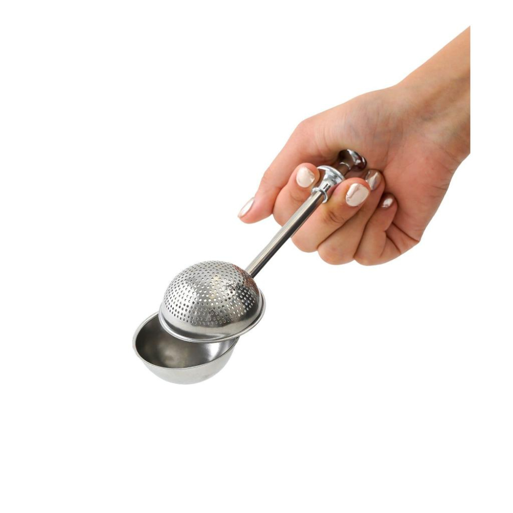 日本 3COINS 粉勺 不鏽鋼 濾茶勺 推壓式 篩粉器 糖粉篩 麵粉勺｜濾茶器 茶濾 濾網 烘焙工具 台灣現貨-細節圖6