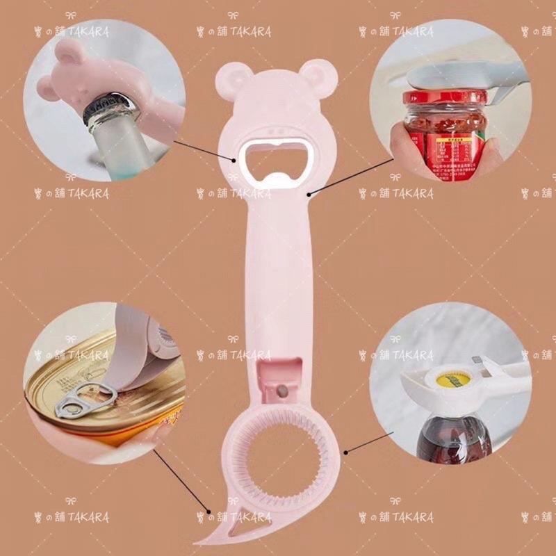 四合一 小熊 造型 萬能 開瓶器｜開罐器 多功能 啤酒開蓋器 台灣現貨-細節圖4