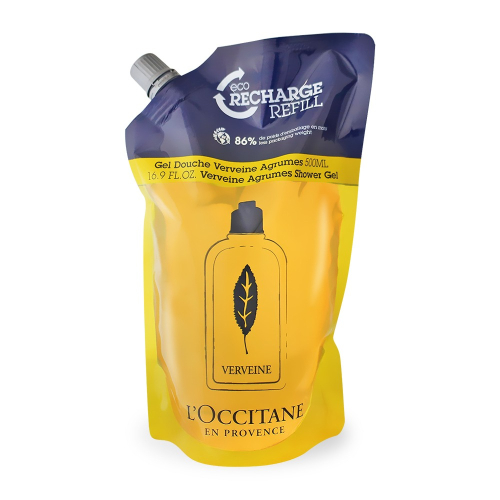 L＇OCCITANE 歐舒丹 果漾馬鞭草沐浴膠補充包(500ml)-百貨公司貨