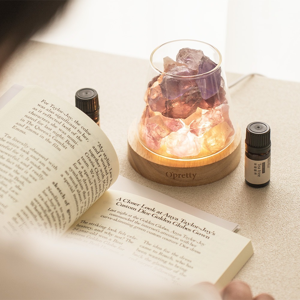 O＇Pretty 歐沛媞 富士山水晶燈(28X17.5X9.8cm)贈天然草本精油(5ml)-細節圖4