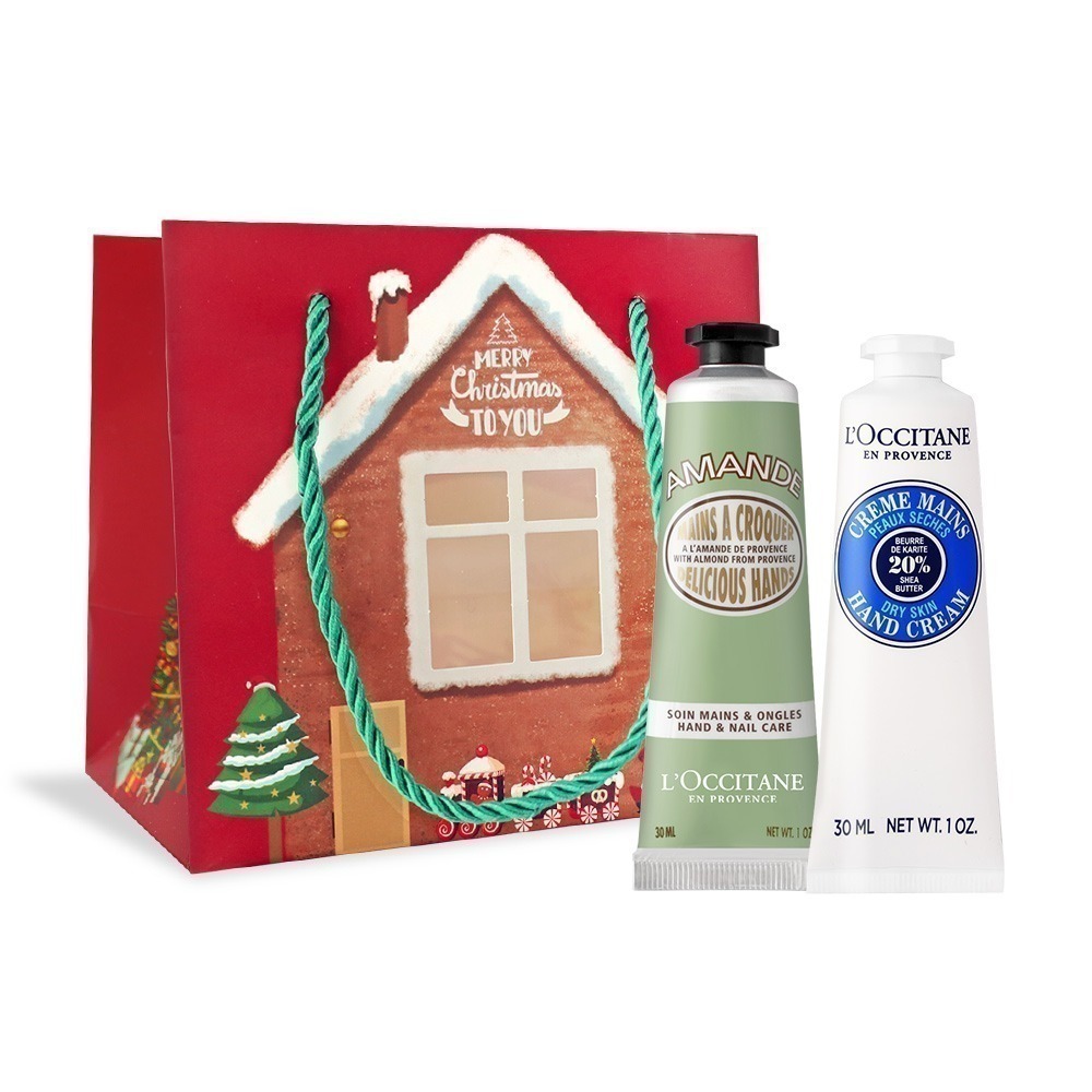 L＇OCCITANE 歐舒丹 新版經典護手霜30MLX2禮袋組-聖誕交換禮物-公司貨-多款可選-規格圖4