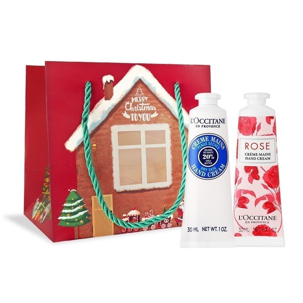 L＇OCCITANE 歐舒丹 新版經典護手霜30MLX2禮袋組-聖誕交換禮物-公司貨-多款可選-規格圖4