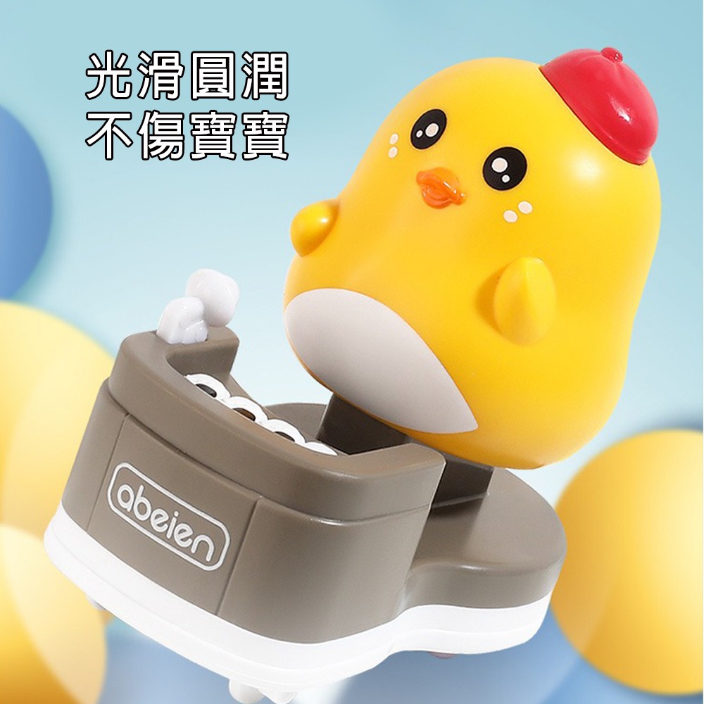 【GCT玩具嚴選】2入DJ小雞按壓車 小寶寶爬行車-細節圖2