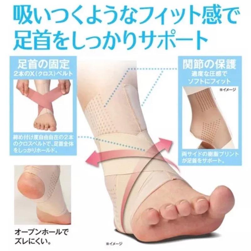 【日本製 Alphax】⭐️支持正品🌟超彈性護腳踝支撐帶 一入 腳踝護帶 腳踝綁帶 運動護踝 腳踝固定帶-細節圖3