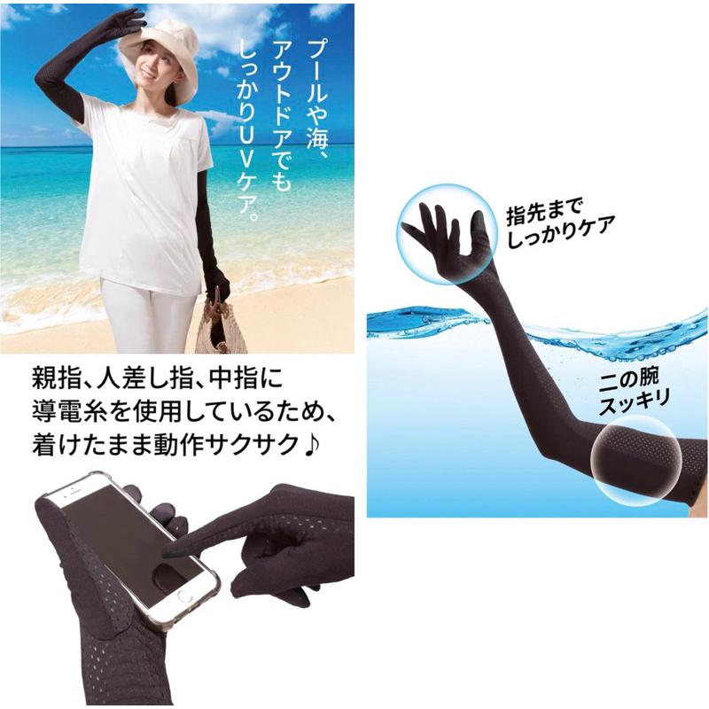 【日本Alphax】AQUA PLUS+降溫 5度 涼感防曬袖套 抗UV-細節圖2