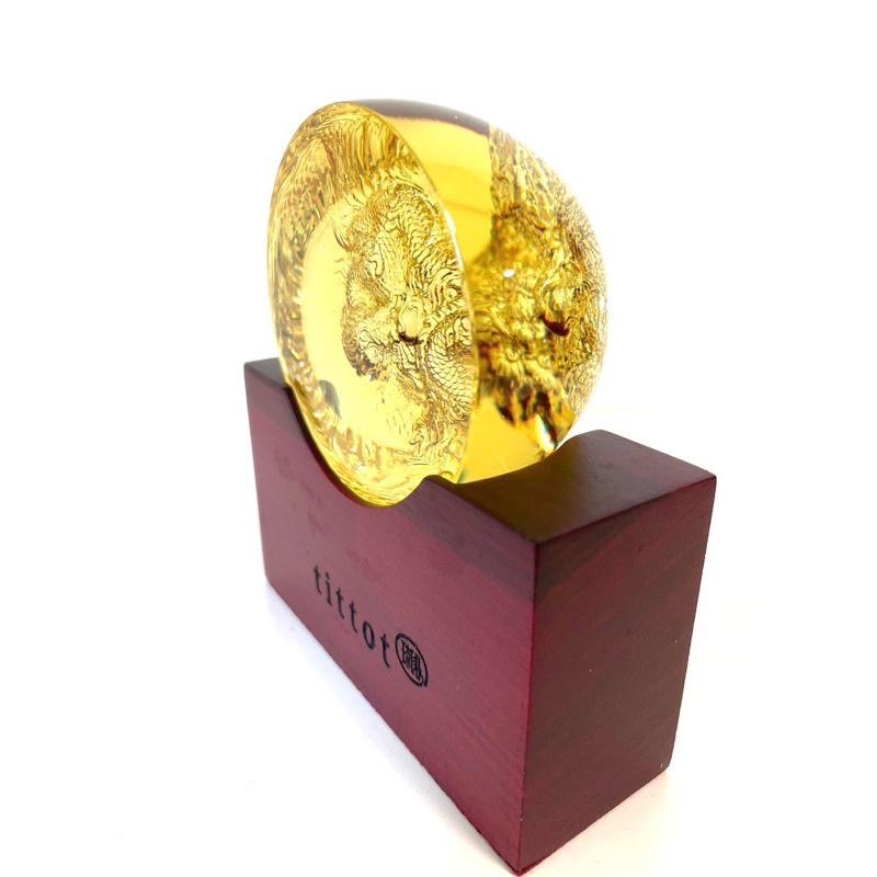 【琉園】tittot 出色 海龍王 水晶玻璃 絕版收藏品 讓自己出色如龍🐲-細節圖8