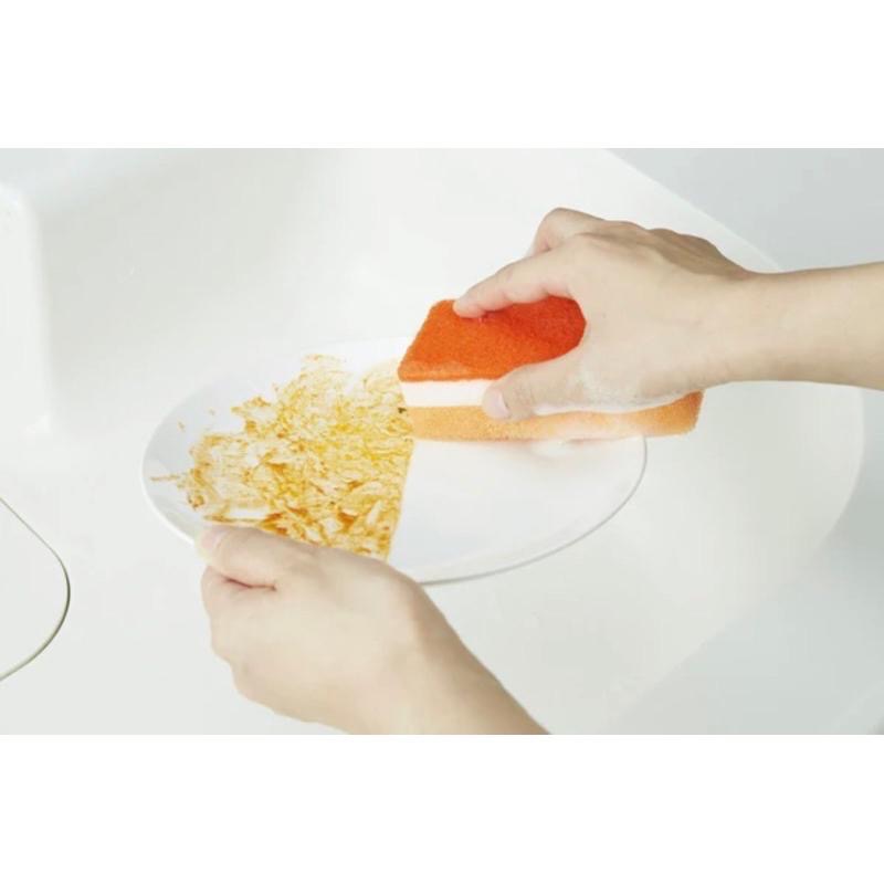 【日本製 Cervin 】廚房清潔菜瓜布 海綿 污垢洗滌 頑固污漬 三層結構-細節圖2