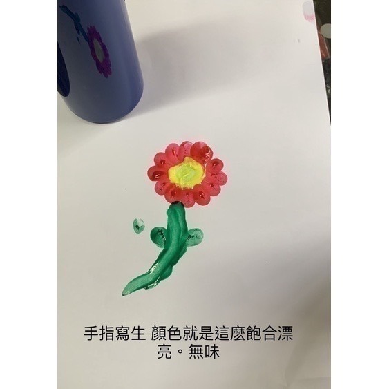 [卡樂]成堡 HANDY ART 幼兒易清洗水彩 473ml 六原色 優惠套組 加贈大胖水彩筆(圓. 平各1支)-細節圖2