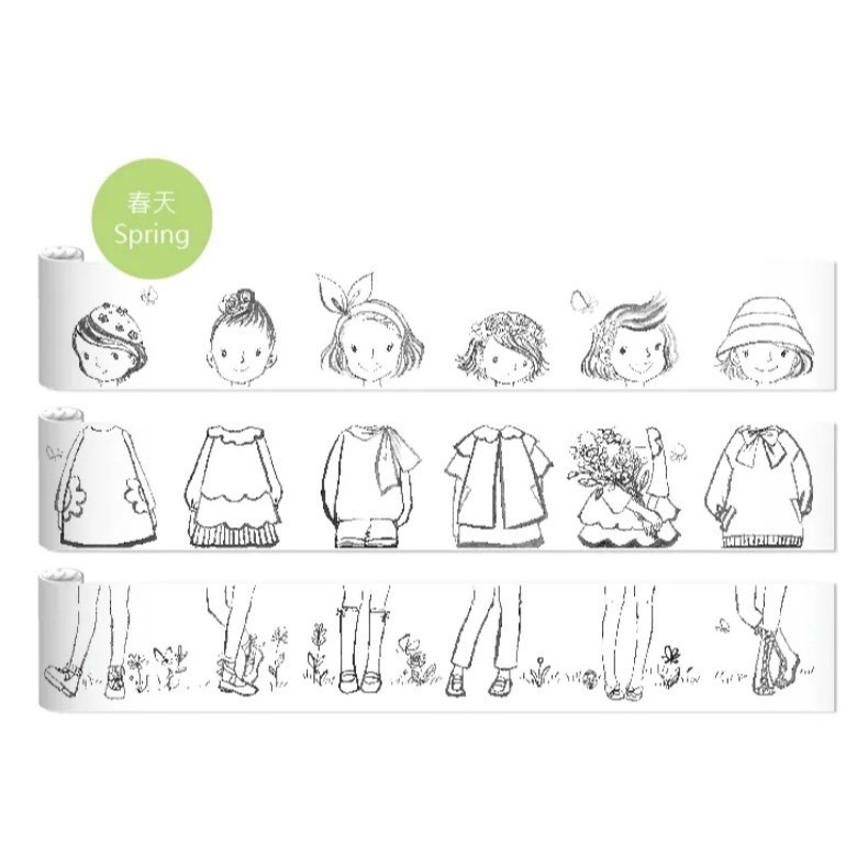 [卡樂]N次貼幼教 小時尚設計師著色畫軸-4款🔺專注神器🔺輕鬆育兒寒假必備💪-規格圖6