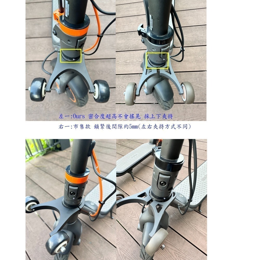 *MIT臺灣製造高品質 *電動滑板車專用站立推行輔助輪支架 型號F25 F30 F40  D18 W D38U F2P-細節圖4