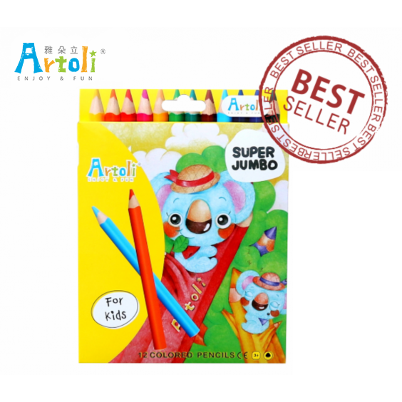 *不贈筆筒* Artoli雅朵利 12 OR 24色大三角色鉛筆 6贈1(下6出7)-規格圖6