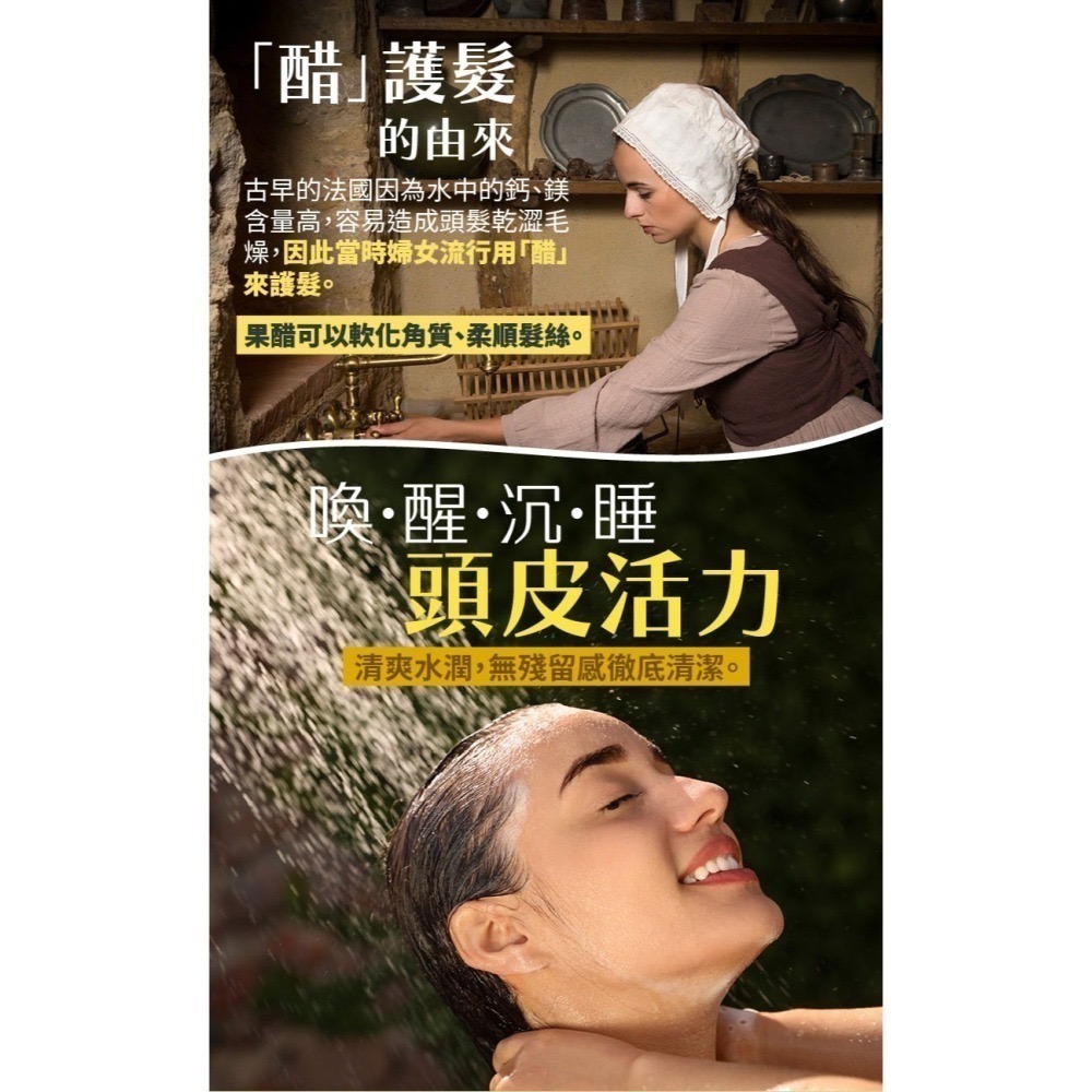 [卡樂]古寶無患子 SOAPBERRY蘋果髮醋頭皮淨化液 醋醋動人 淨味順髮頭皮水 240g 洗髮後濕髮使用-細節圖5