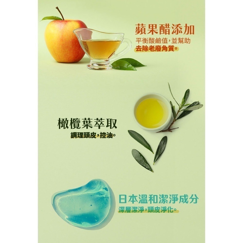 [卡樂]古寶無患子 SOAPBERRY蘋果髮醋頭皮淨化液 醋醋動人 淨味順髮頭皮水 240g 洗髮後濕髮使用-細節圖6